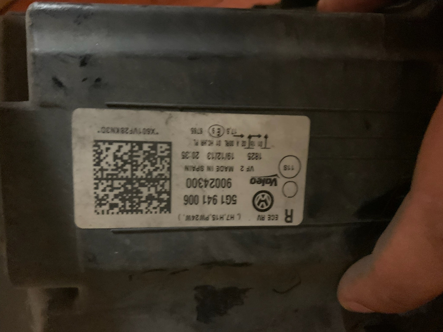 Phare avant droit VOLKSWAGEN GOLF 7 (VII) phase 1