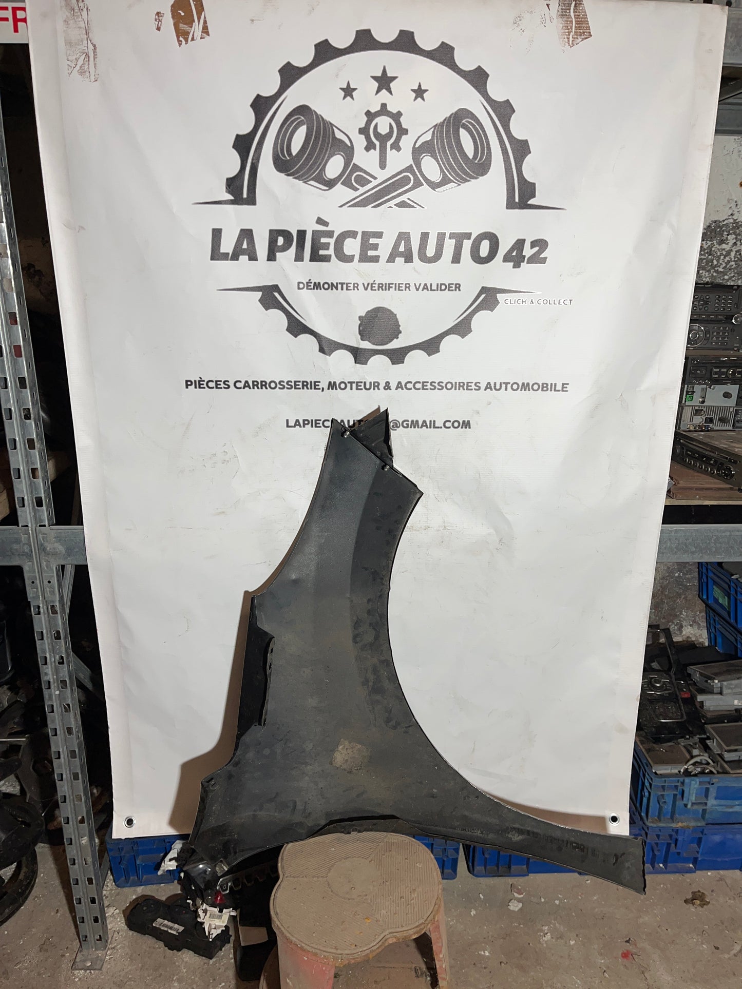 Aile gauche Peugeot 207 noir