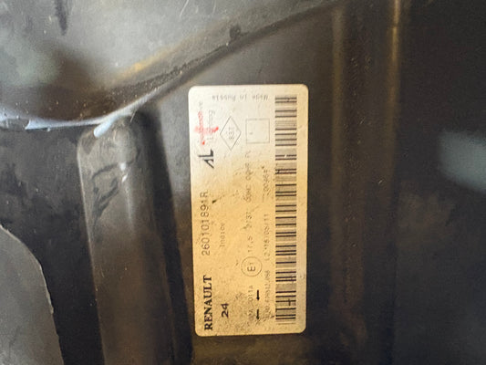 Phare avant droit Dacia Duster phase 1 fond noir