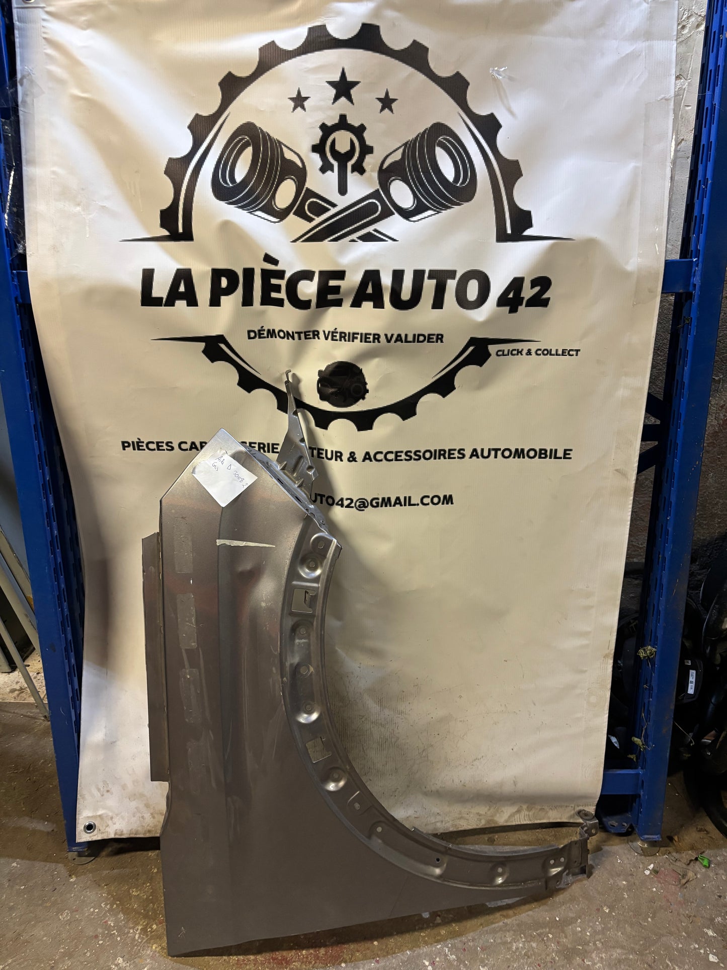 Aile droite Peugeot 3008 2 gris