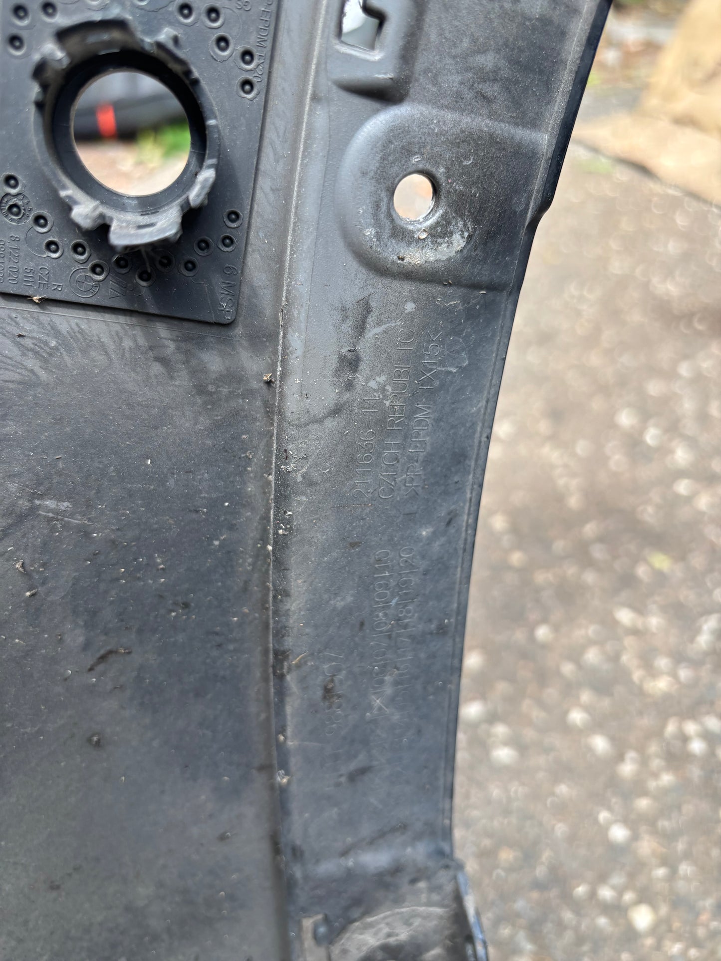 Pare choc avant BMW X1 U11 noir