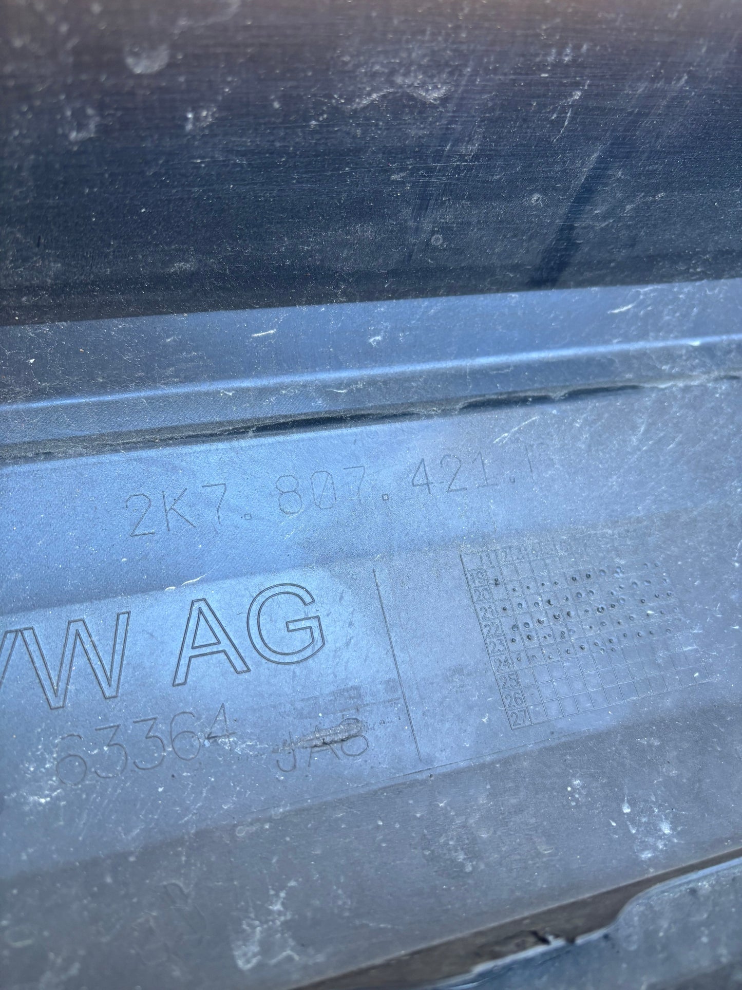Pare choc arrière Volkswagen Caddy 4