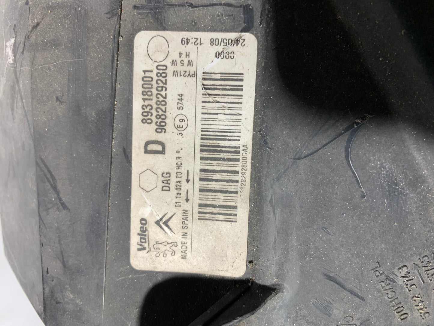 Phare avant droit Peugeot Partner 2 phase 1