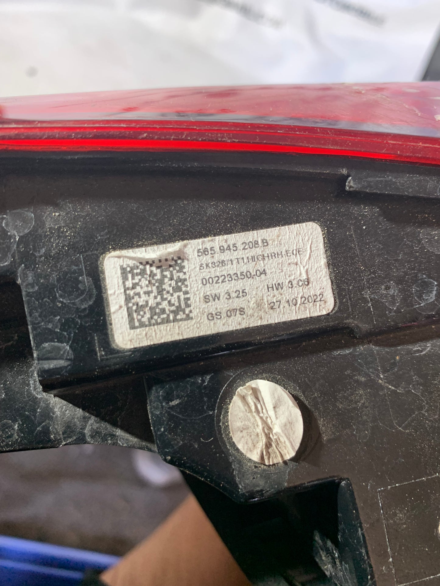 Feu arrière droit Skoda Kodiaq