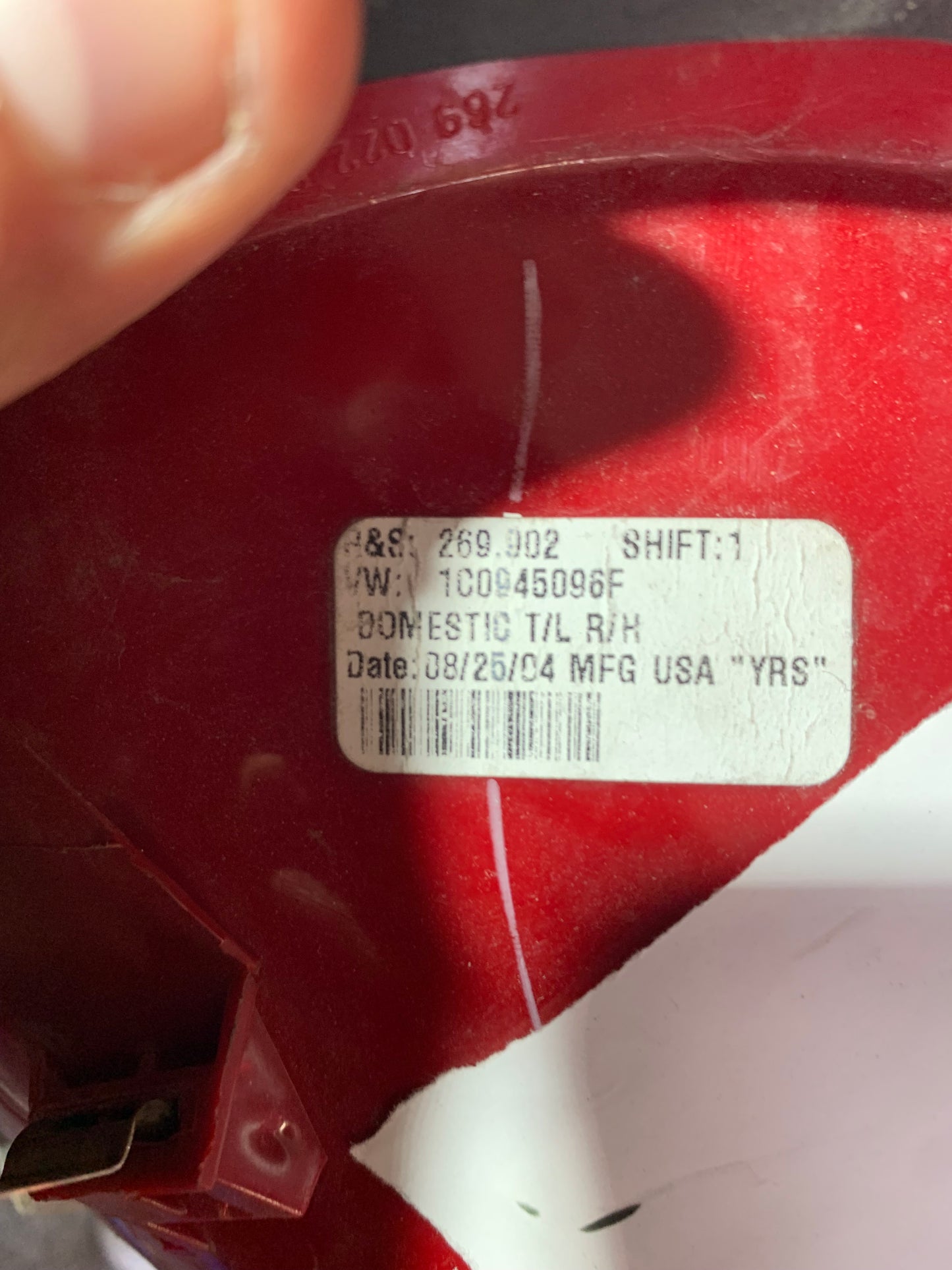 Feu arrière droit Volkswagen Beetle