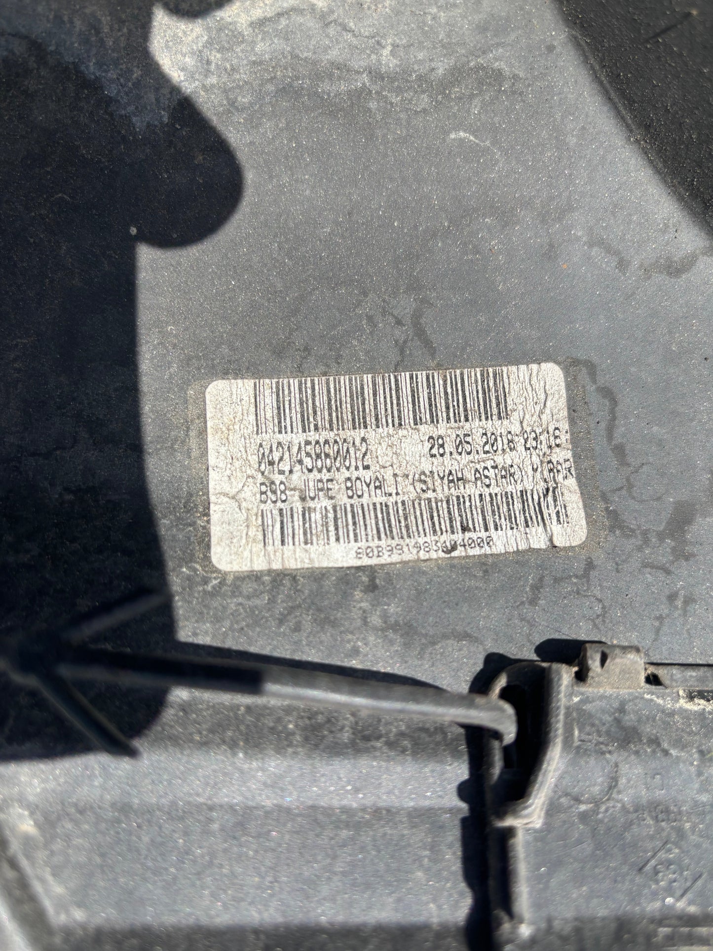 Diffuseur de pare choc arrière Renault Clio 4 noir