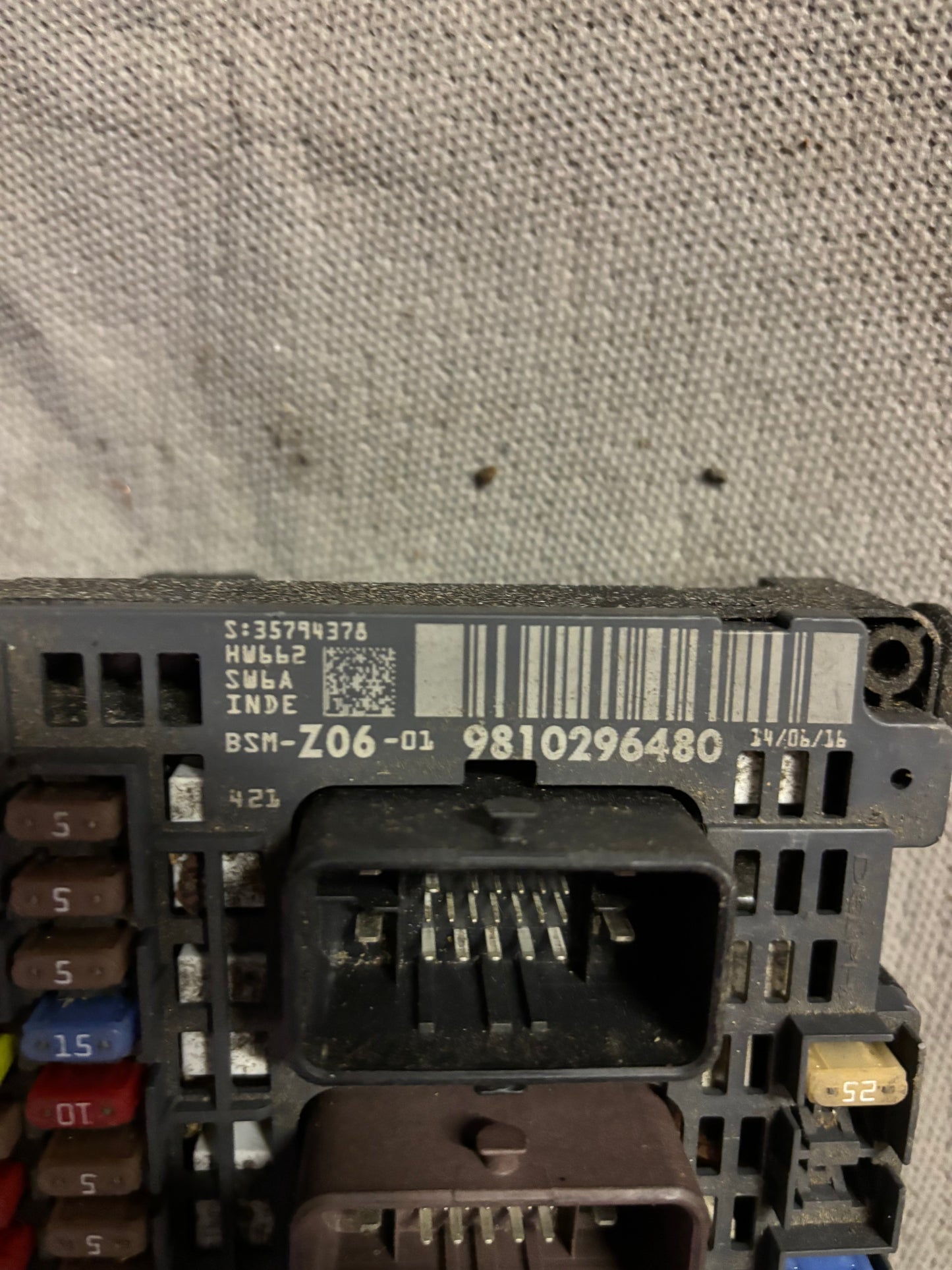 BSM Z06 9810296480 PSA 508 1 /508 2 / 508 SW