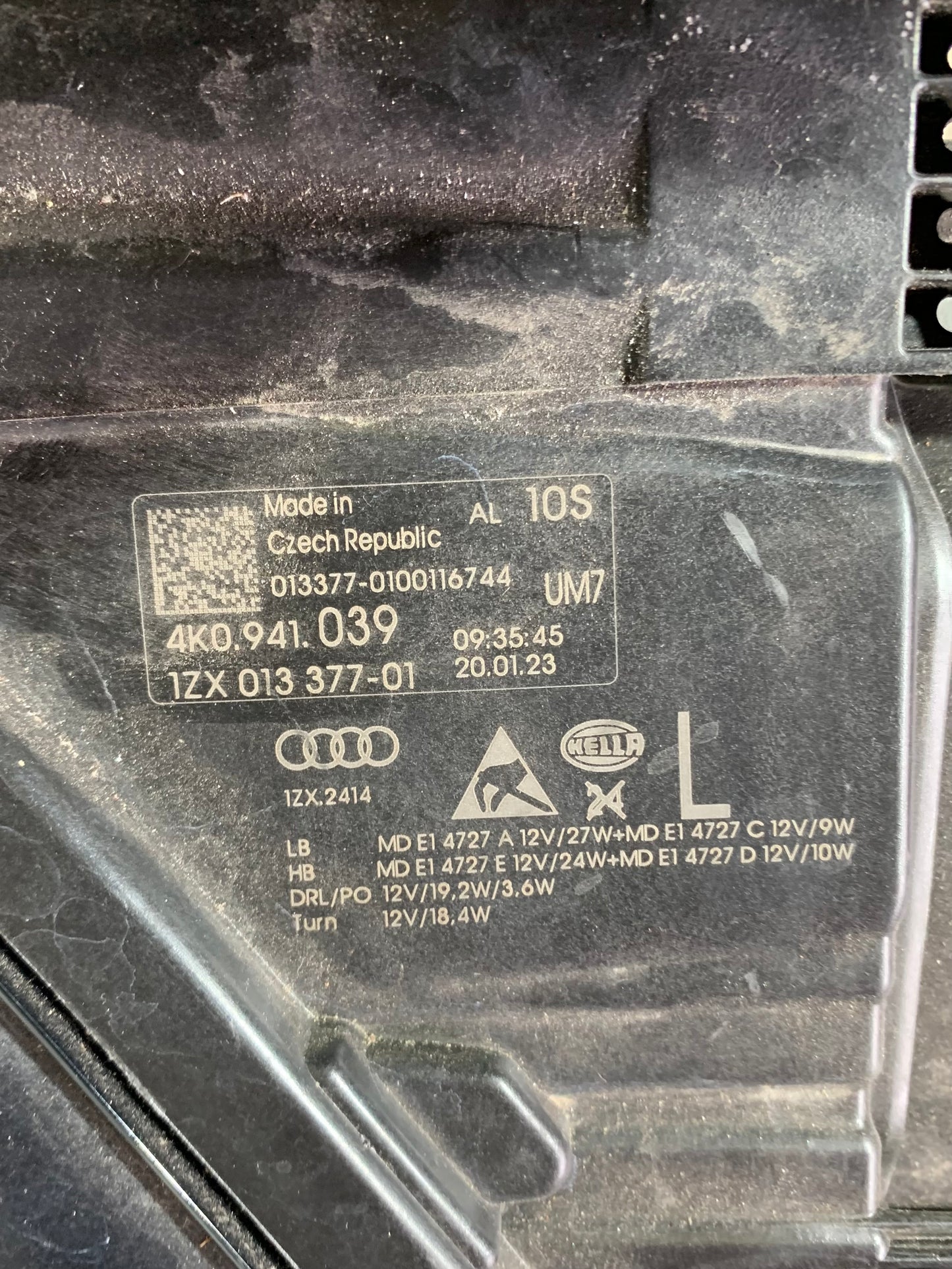 Phare avant gauche Audi A6 S6 C8 4K