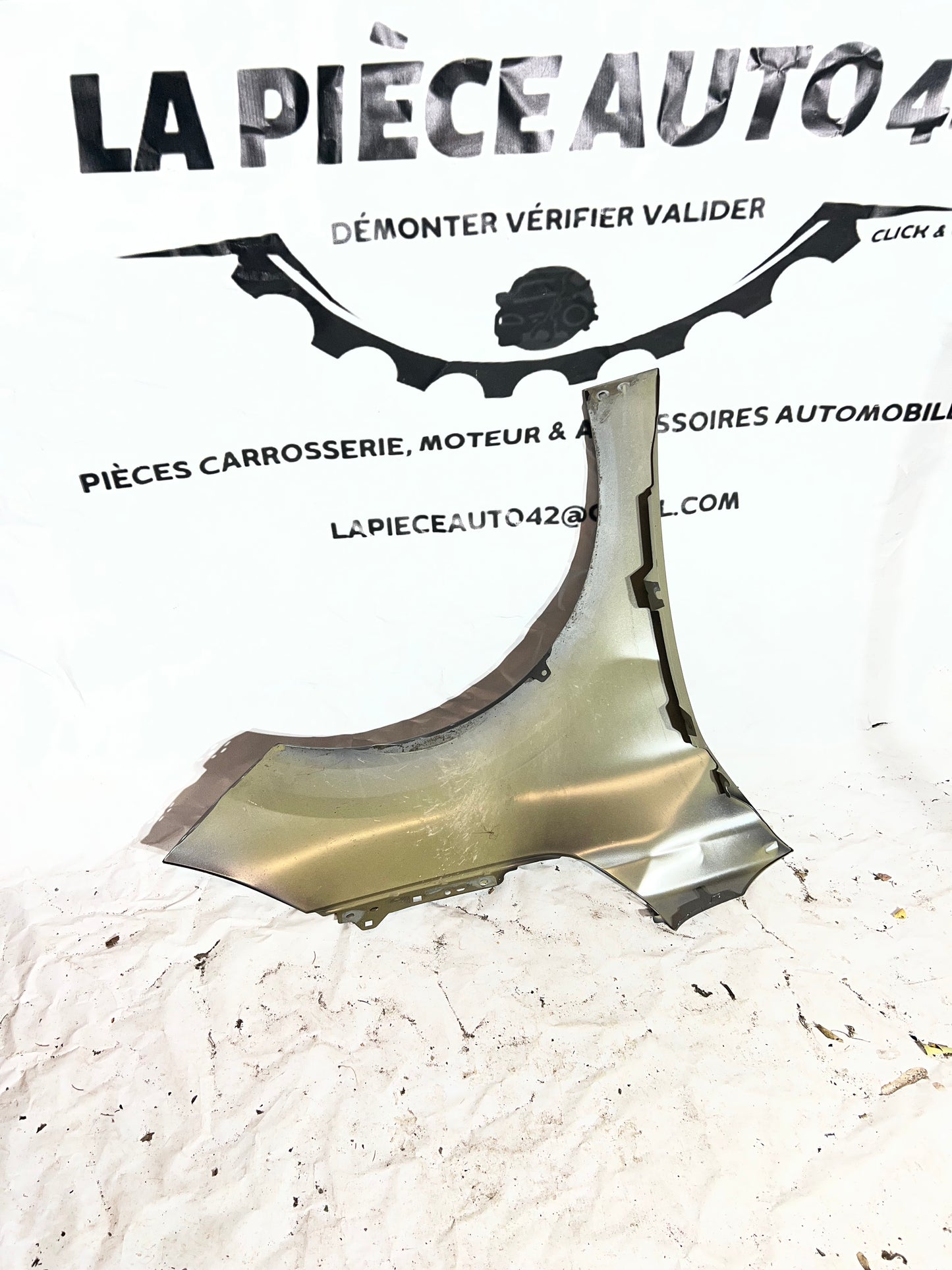 Aile avant gauche Peugeot 208 2 gris
