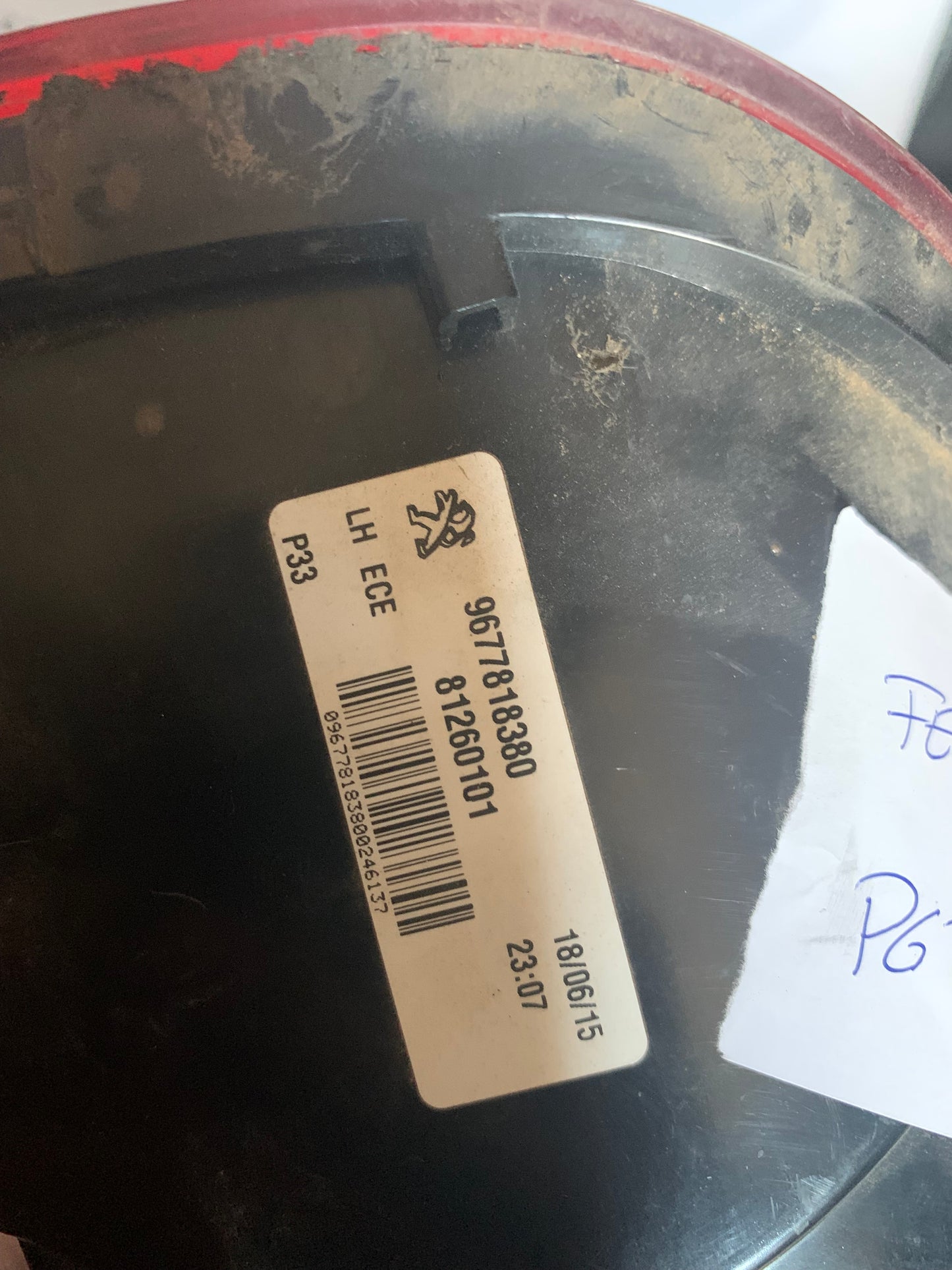 Feu arrière gauche intérieur Peugeot 308 T9 Phase 2