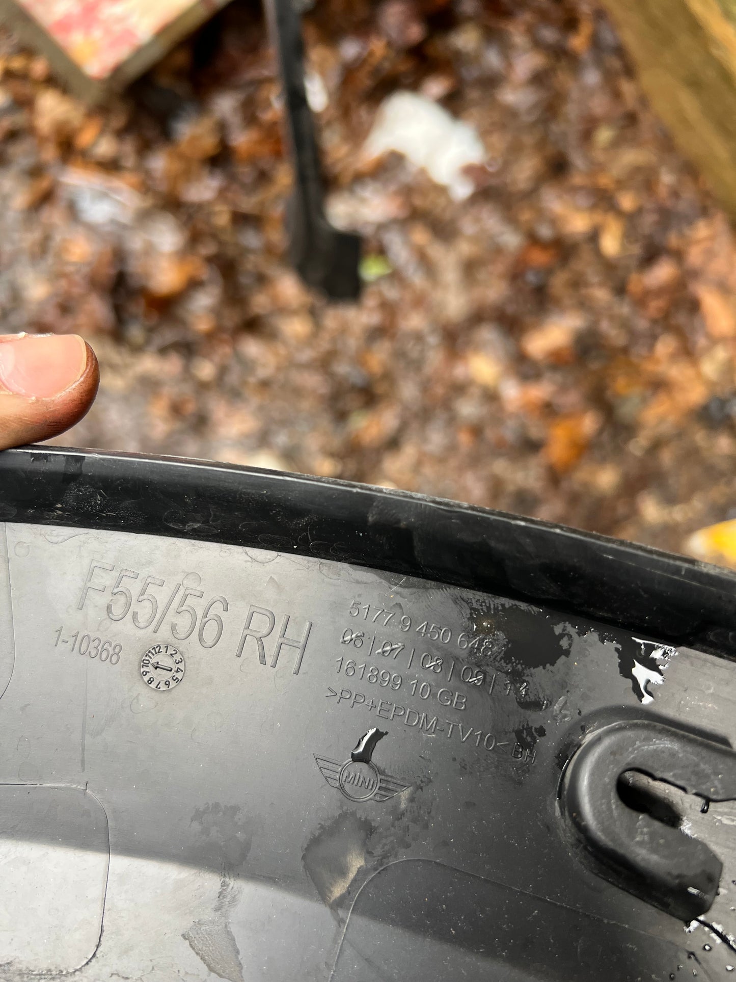 Elargisseur d’aile avant droit Mini Cooper (f55 f56)