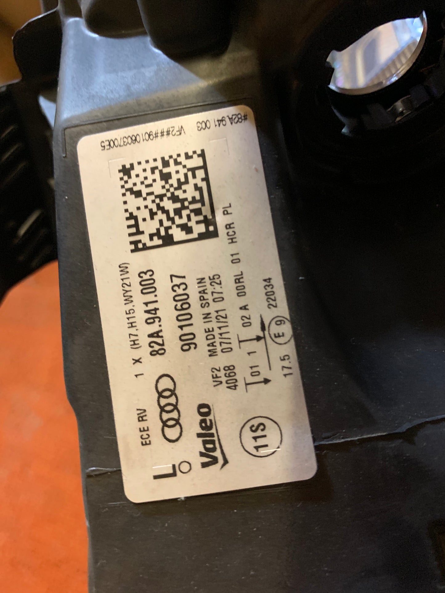 Phare avant gauche Audi A1 Halogène