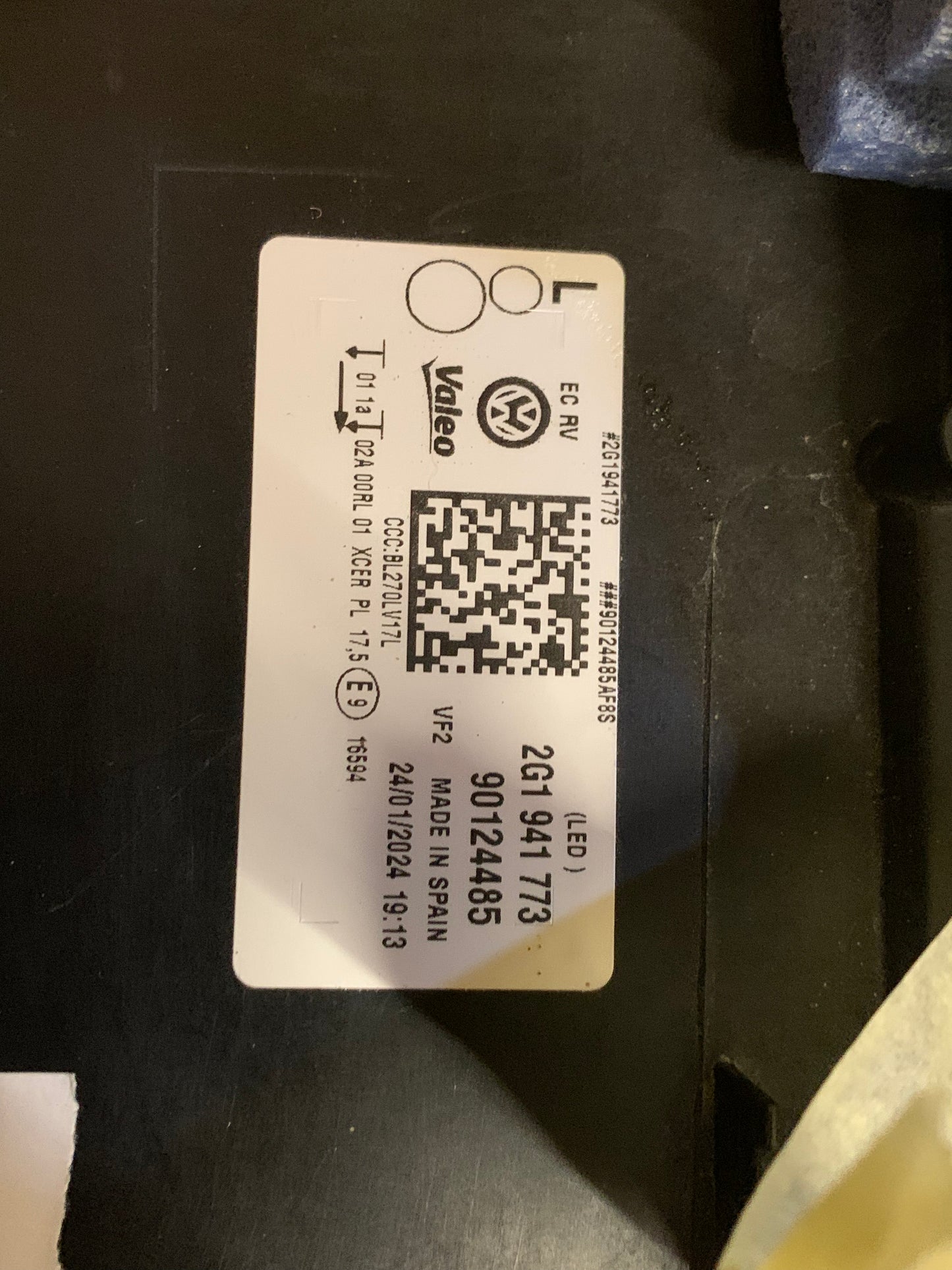 Phare avant gauche Volkswagen Polo 6 2G FULL LED