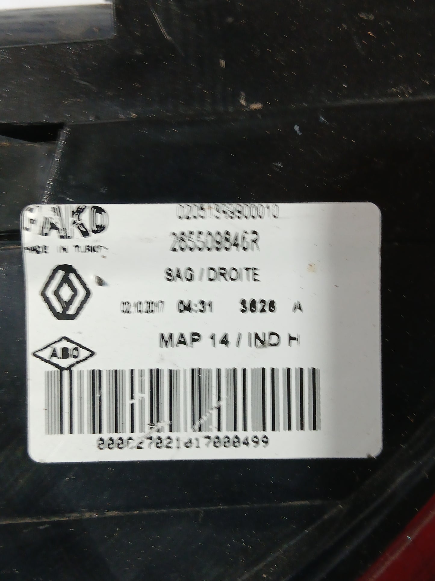Feux arrière droit Renault Clio 4