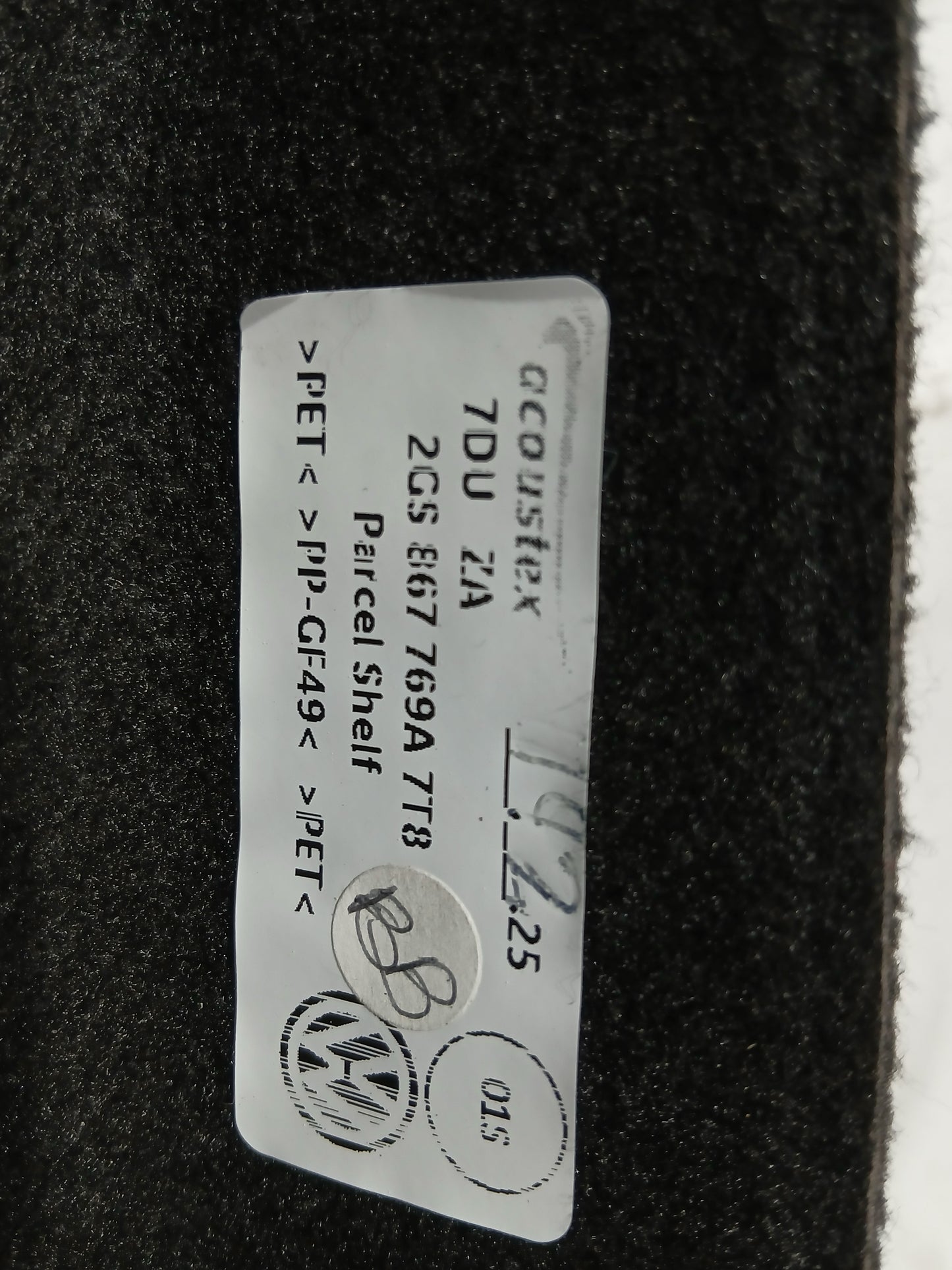 Plage arrière Volkswagen Polo 6 2GS