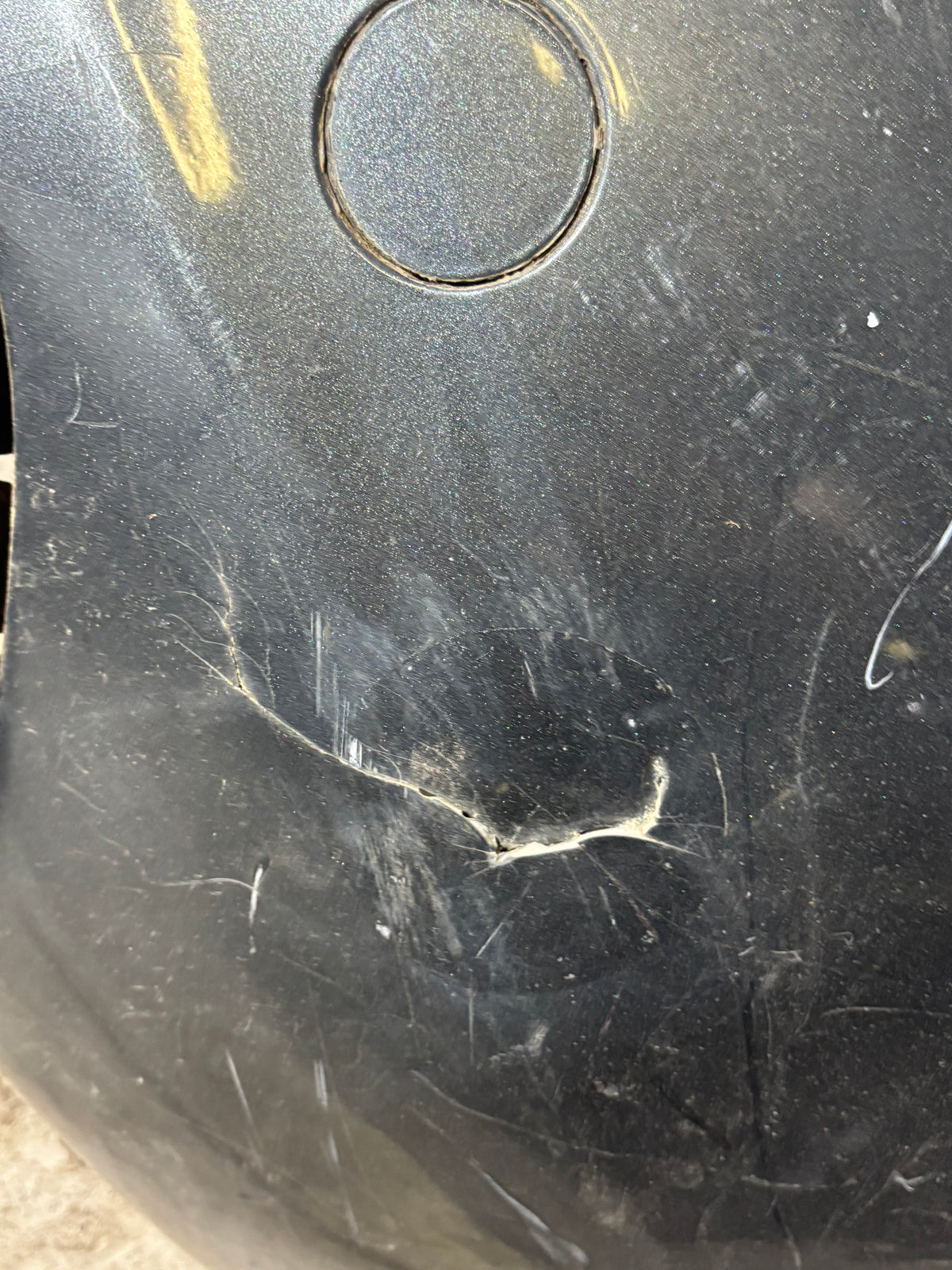 Pare choc arrière Peugeot 208 1 gris anthracite