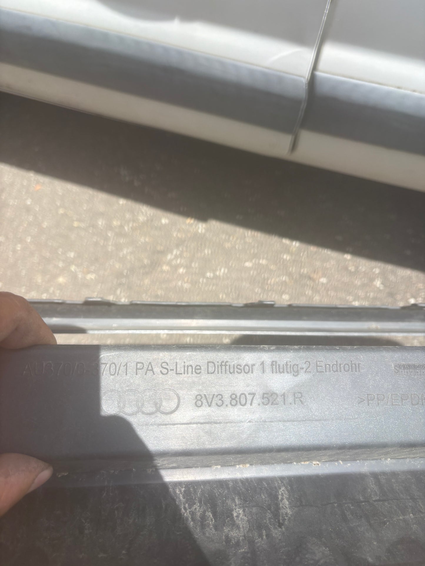 Diffuseur de pare choc arrière Audi A3 S3 RS3