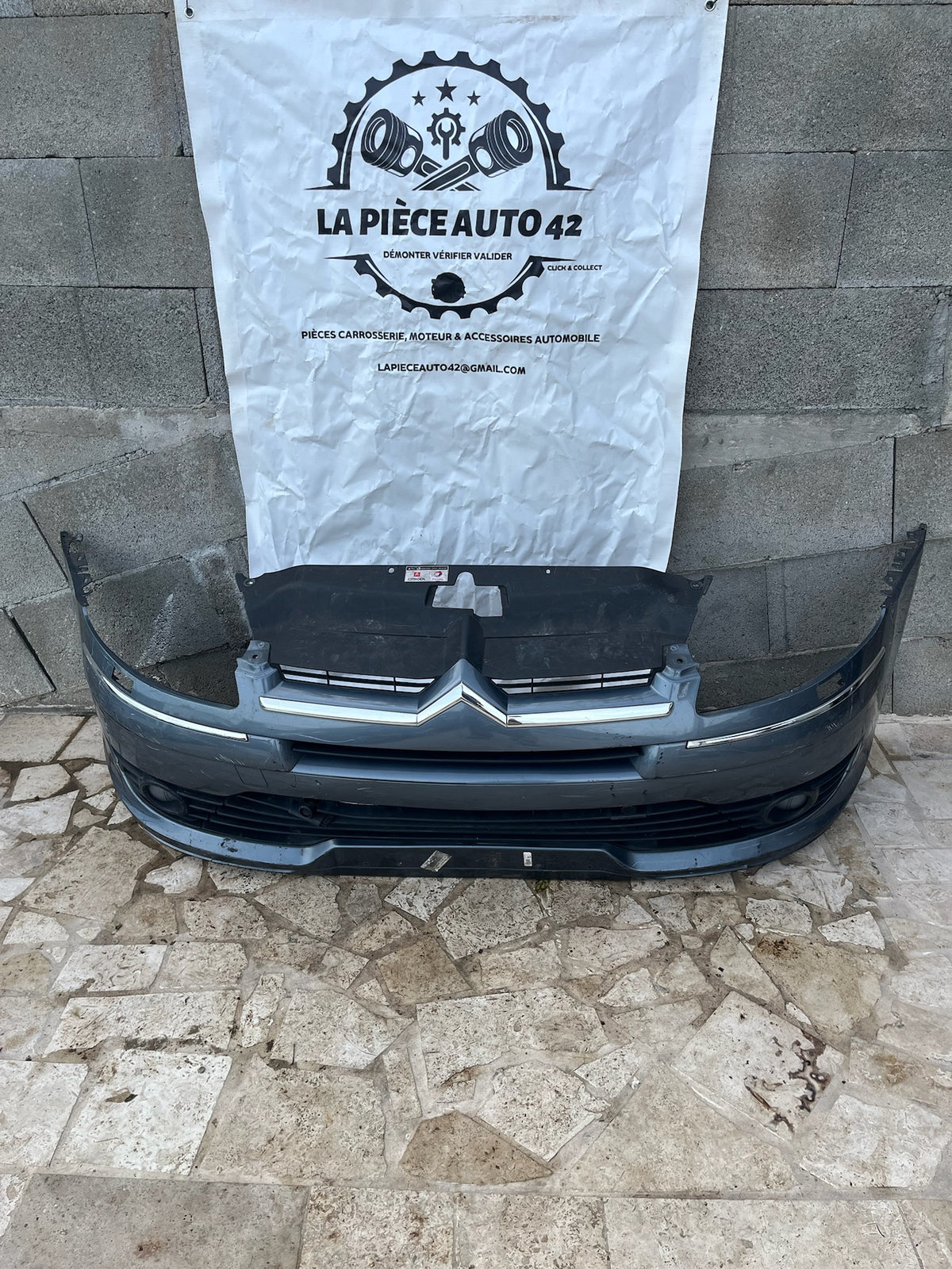 Pare choc avant Citroën C4 1 bleu
