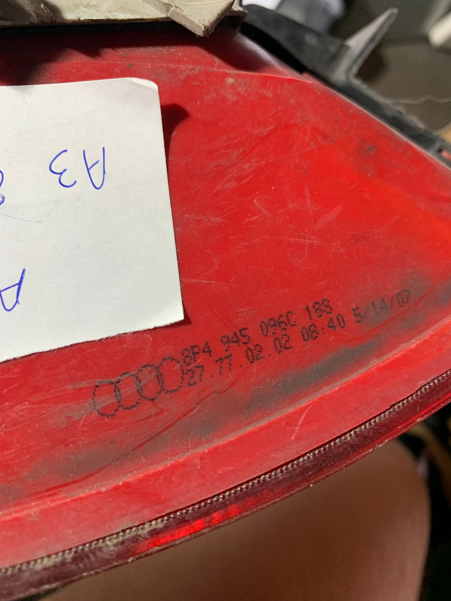 Feu arrière droit Audi A3 8P 5 portes