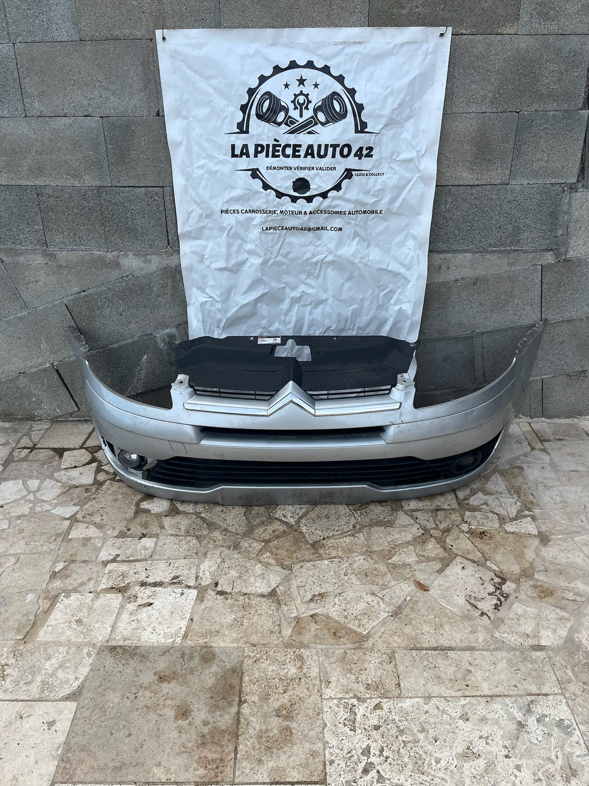 Pare choc avant Citroën C4 1 gris