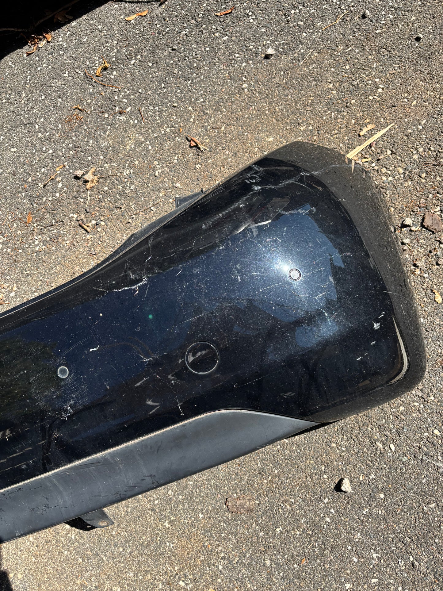 Pare choc arrière noir Peugeot 208 1 avec radars