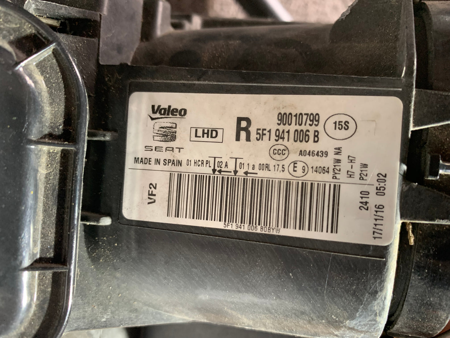 Phare avant droit Seat Léon (5F)