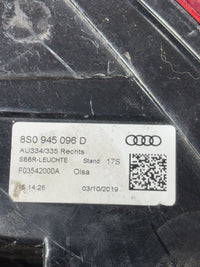 Feu arrière droit Audi TT TTS RS (8S0) MK3