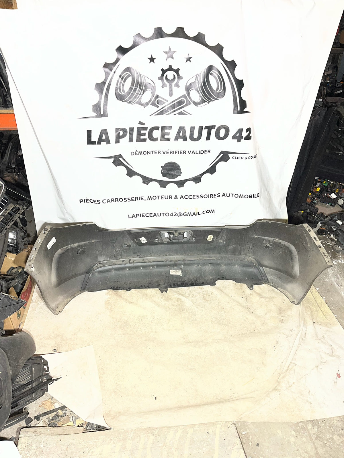 Pare choc arrière Citroën C4 2 marron
