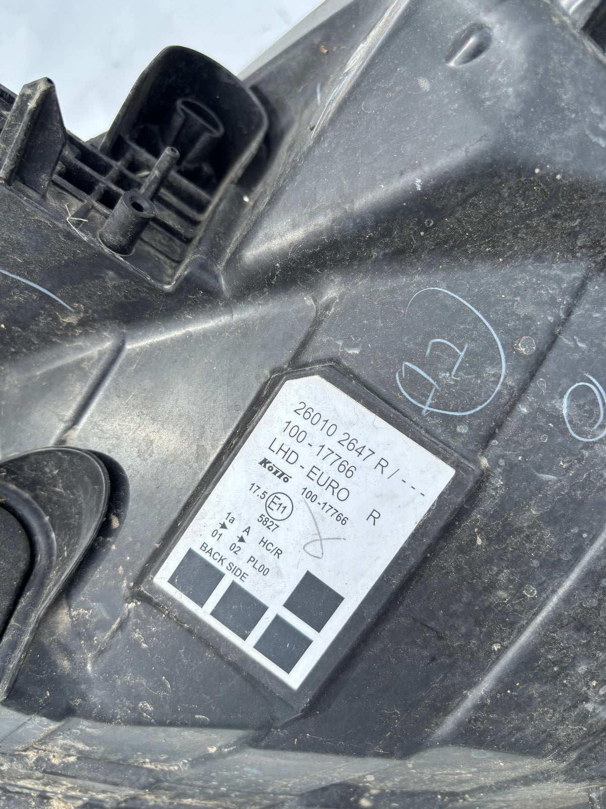 Phare avant droit Renault Kangoo 2