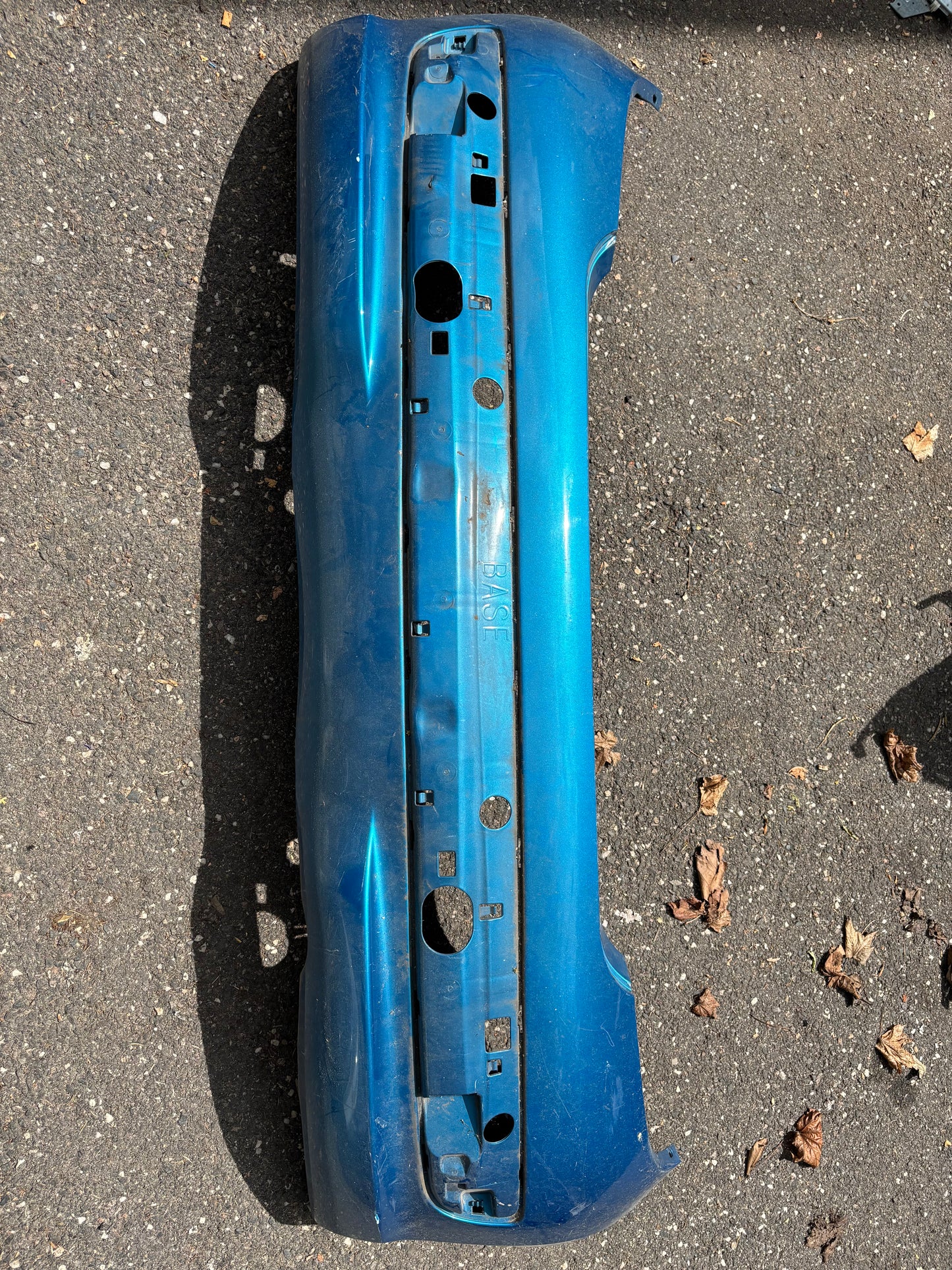 Pare choc arrière Peugeot 207 bleu
