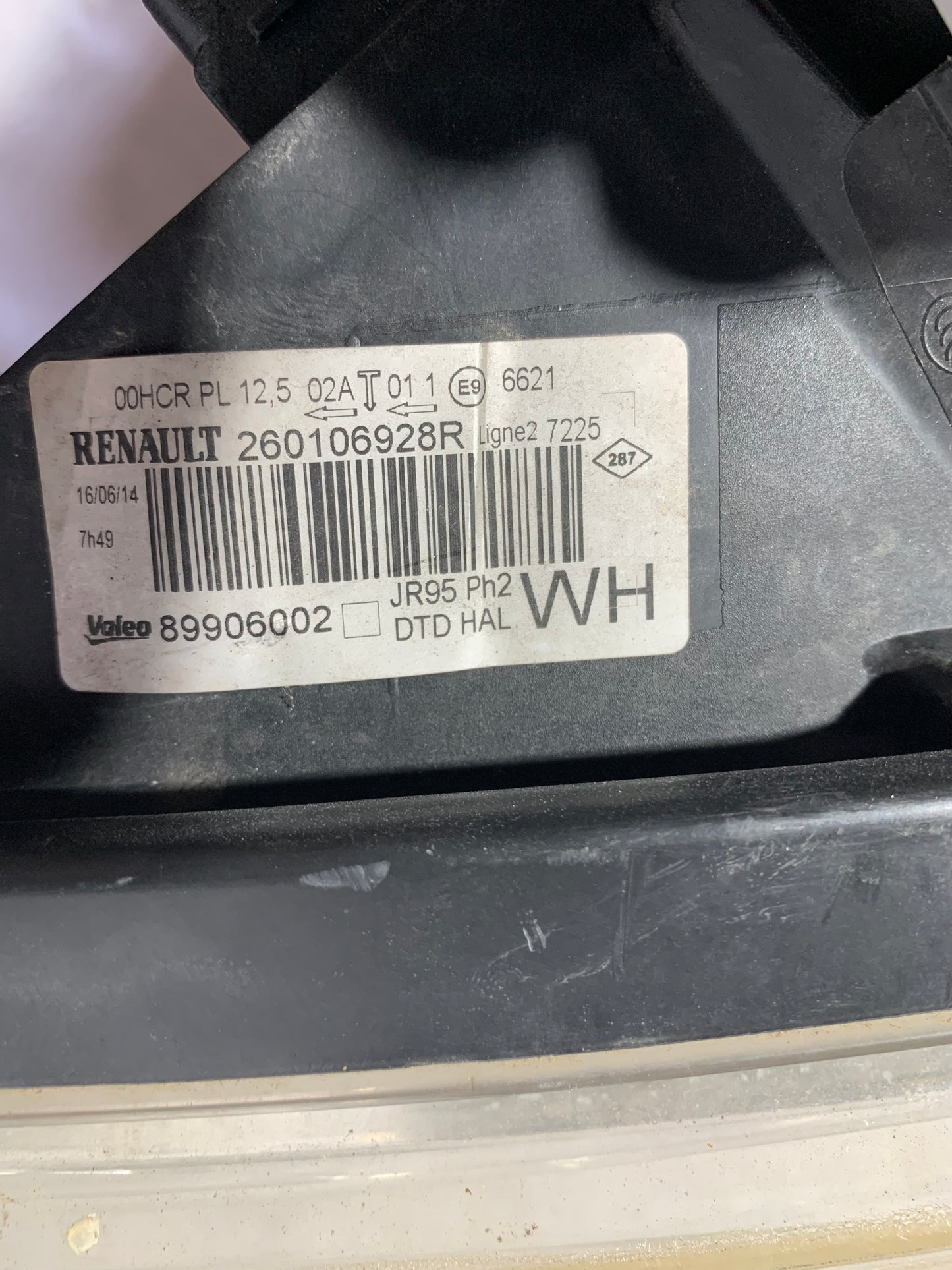 Phare avant droit Renault Scenic 3 phase 2