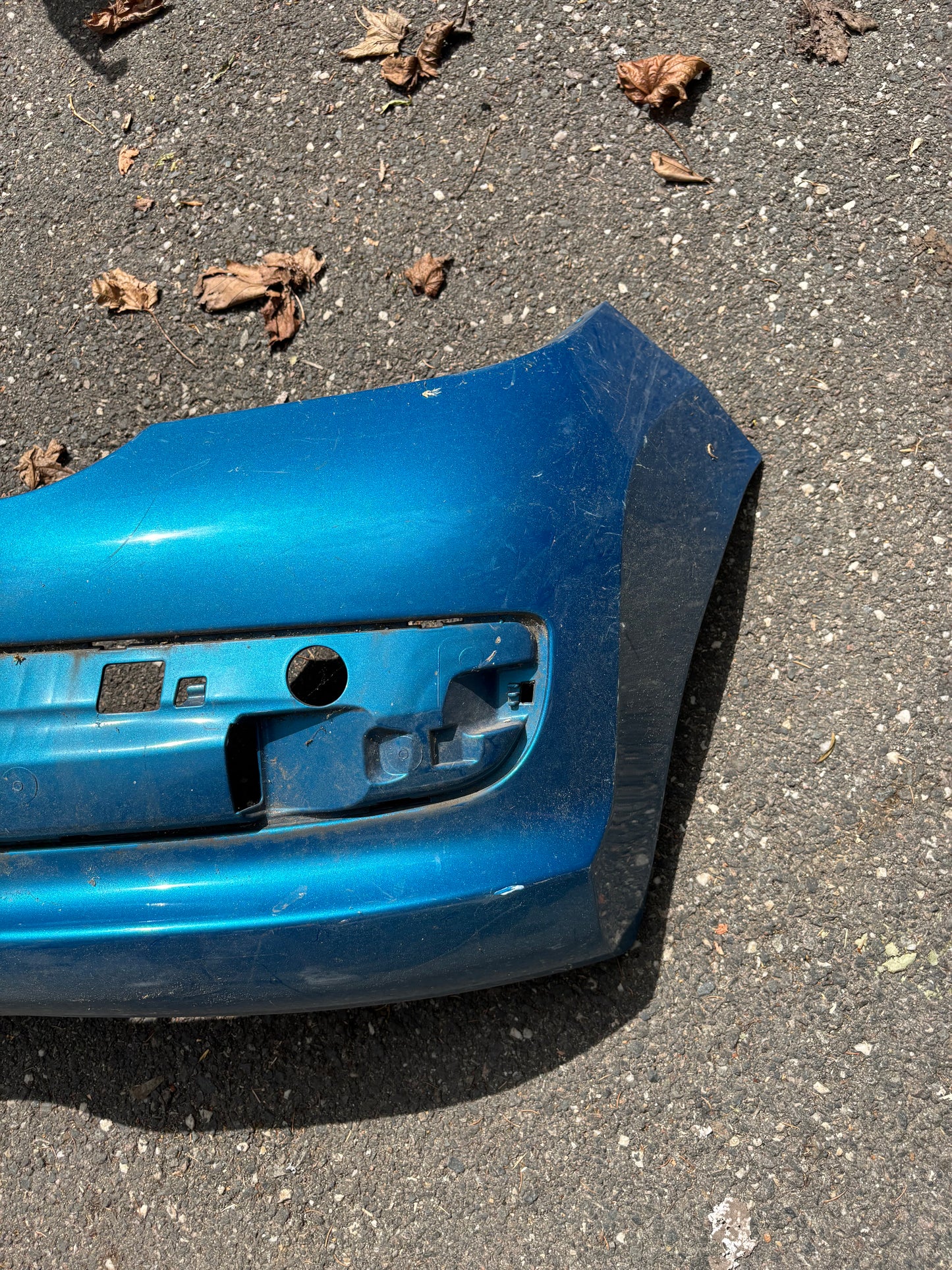 Pare choc arrière Peugeot 207 bleu