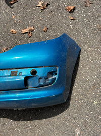 Pare choc arrière Peugeot 207 bleu