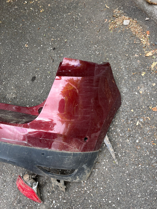 Pare choc arrière Renault Scenic 4 rouge