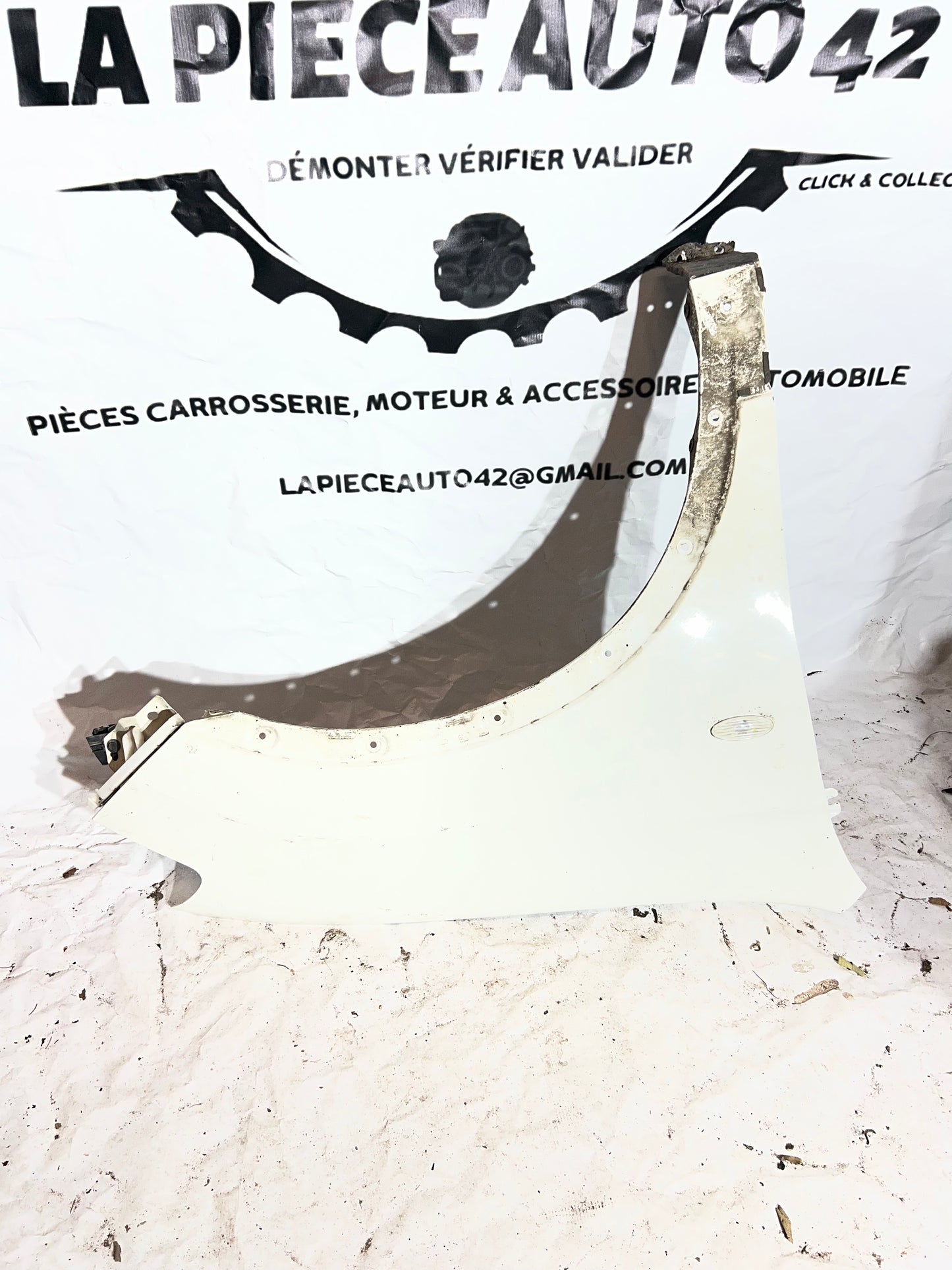 Aile avant droit blanc NISSAN Qashqai 1 phase 2