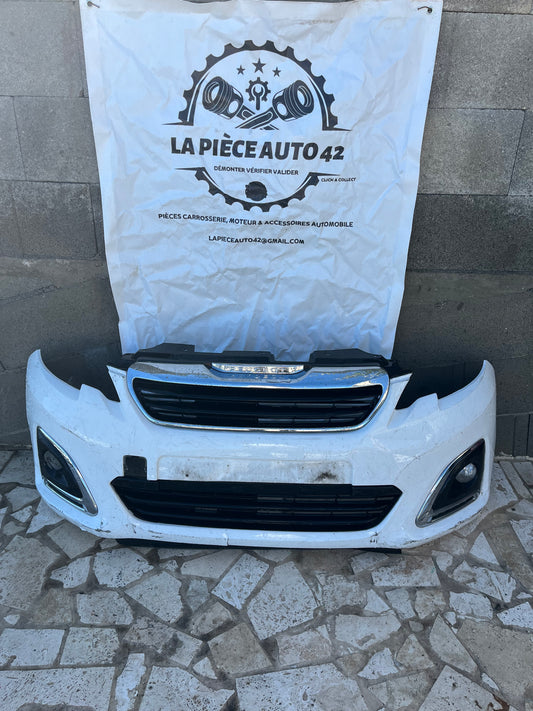 Pare choc AV blanc Peugeot 108