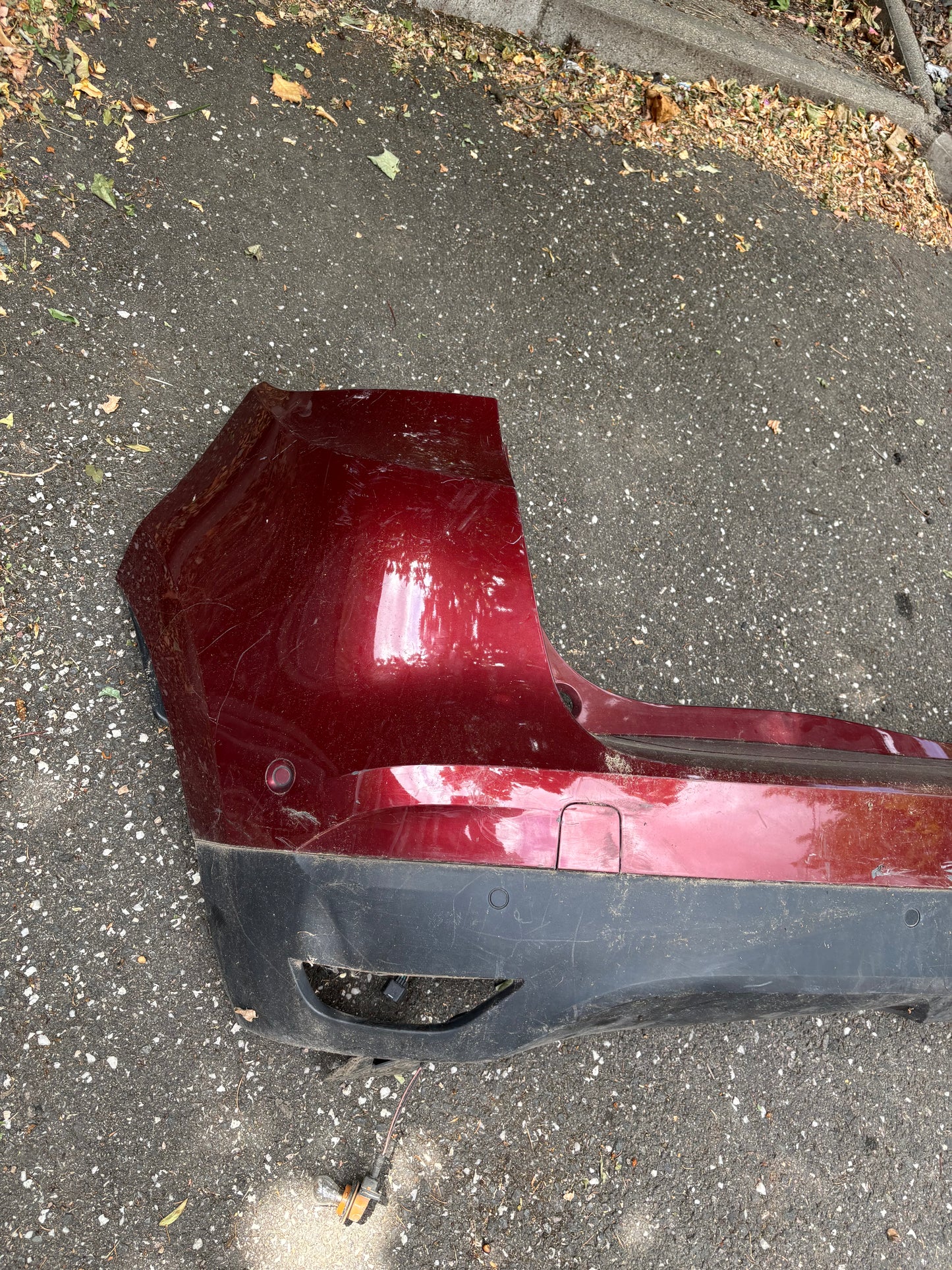 Pare choc arrière Renault Scenic 4 rouge