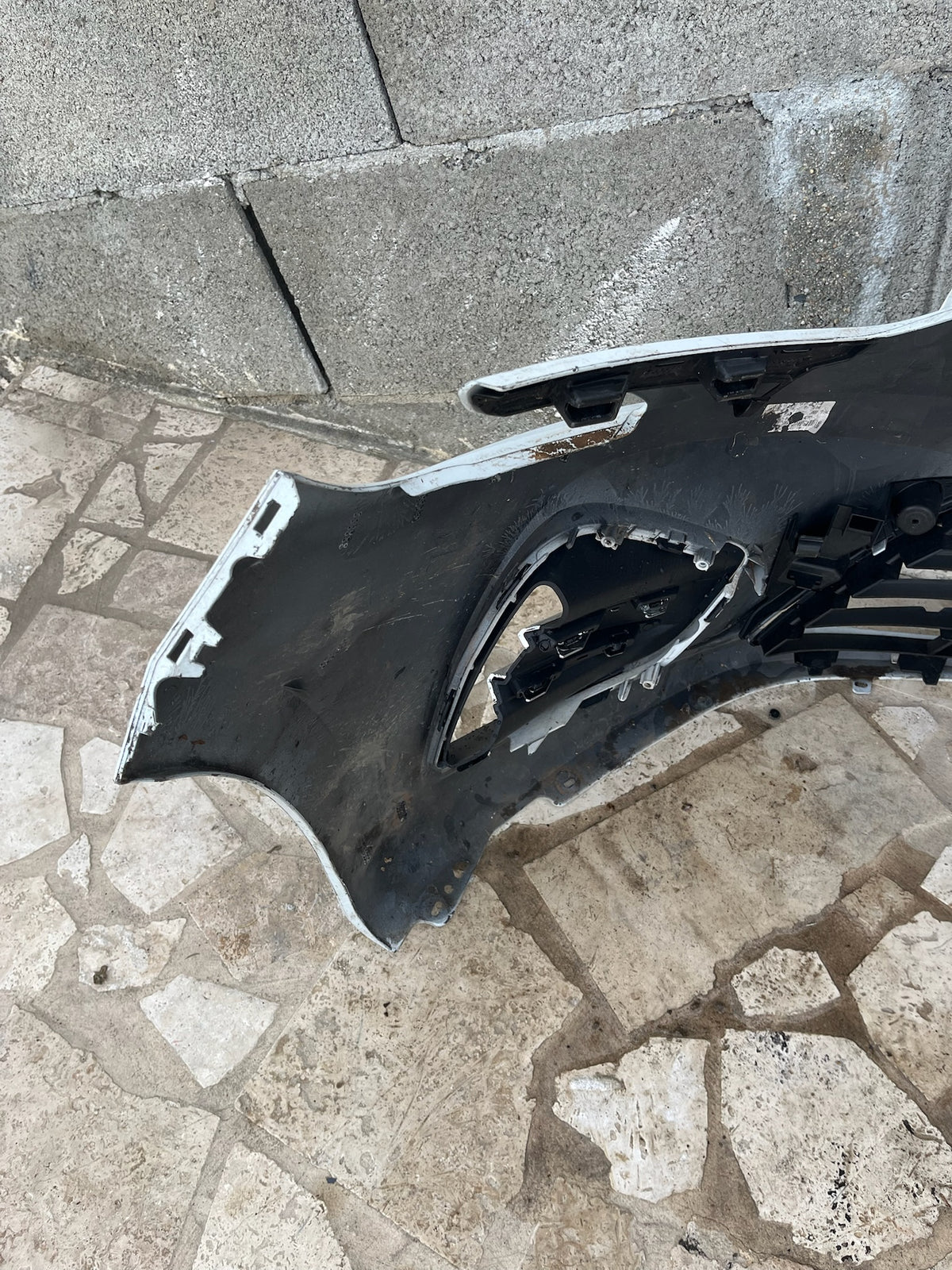 Pare choc avant Renault Clio 5 phase 1 blanc