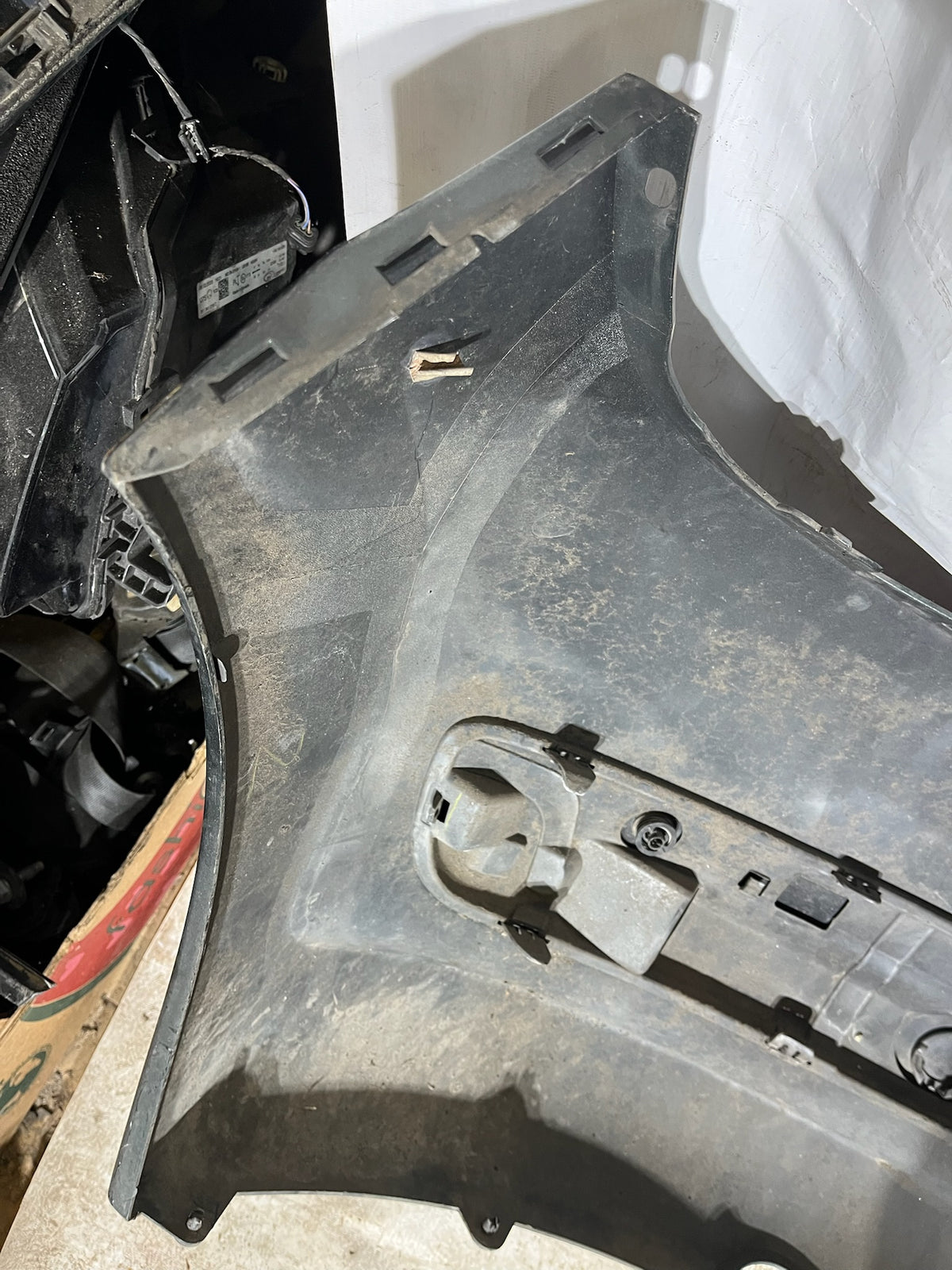 Pare choc arrière Peugeot 207 gris anthracite