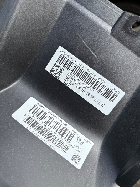 Spoiler de pare choc arrière Audi Q2 gris