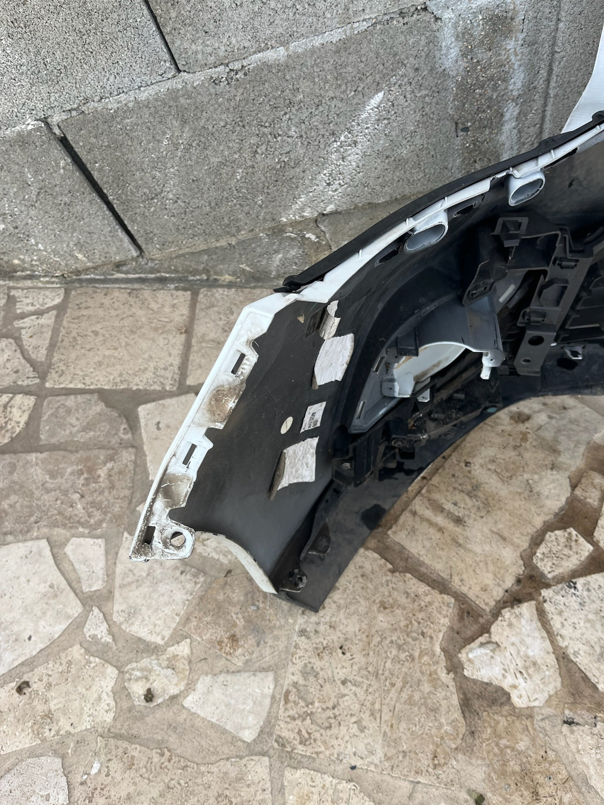 Pare choc avant Renault Clio 4 blanc