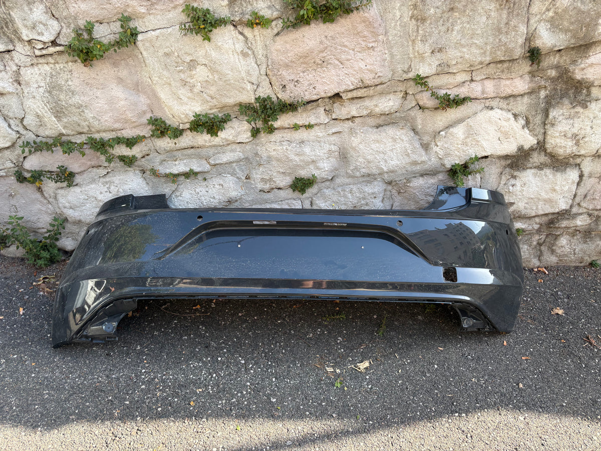 Pare choc arrière Volkswagen Polo 6 gris anthracite emplacement radar
