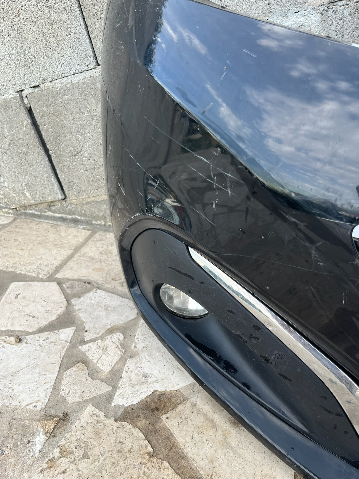 Pare choc avant Peugeot 208 1 phase 2 noir