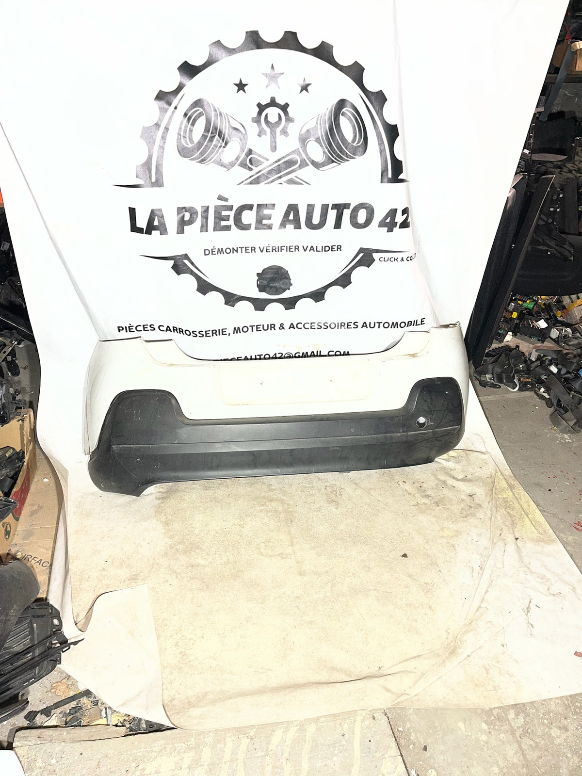 Pare choc arrière Citroën C3 3 blanc