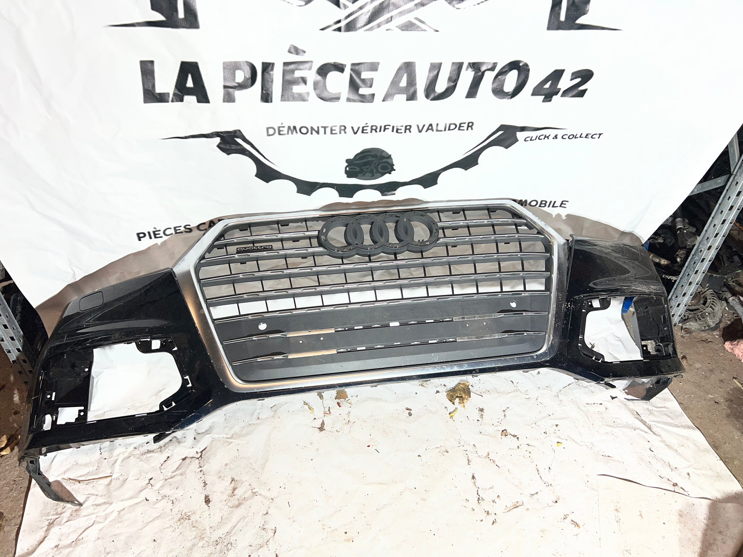 Pare choc avant Audi Q7 S-Line noir