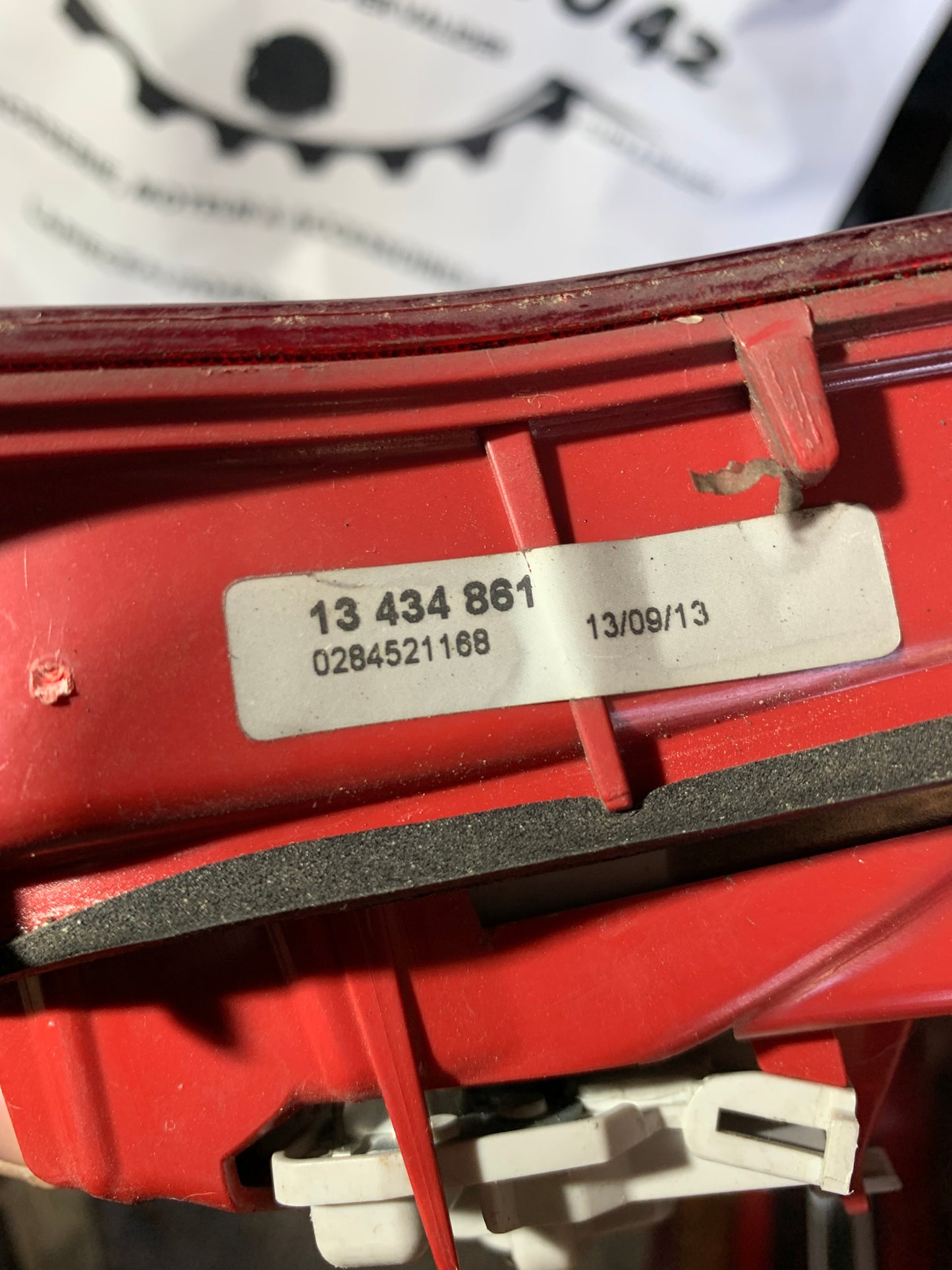 Feu arrière gauche intérieur Opel Meriva B