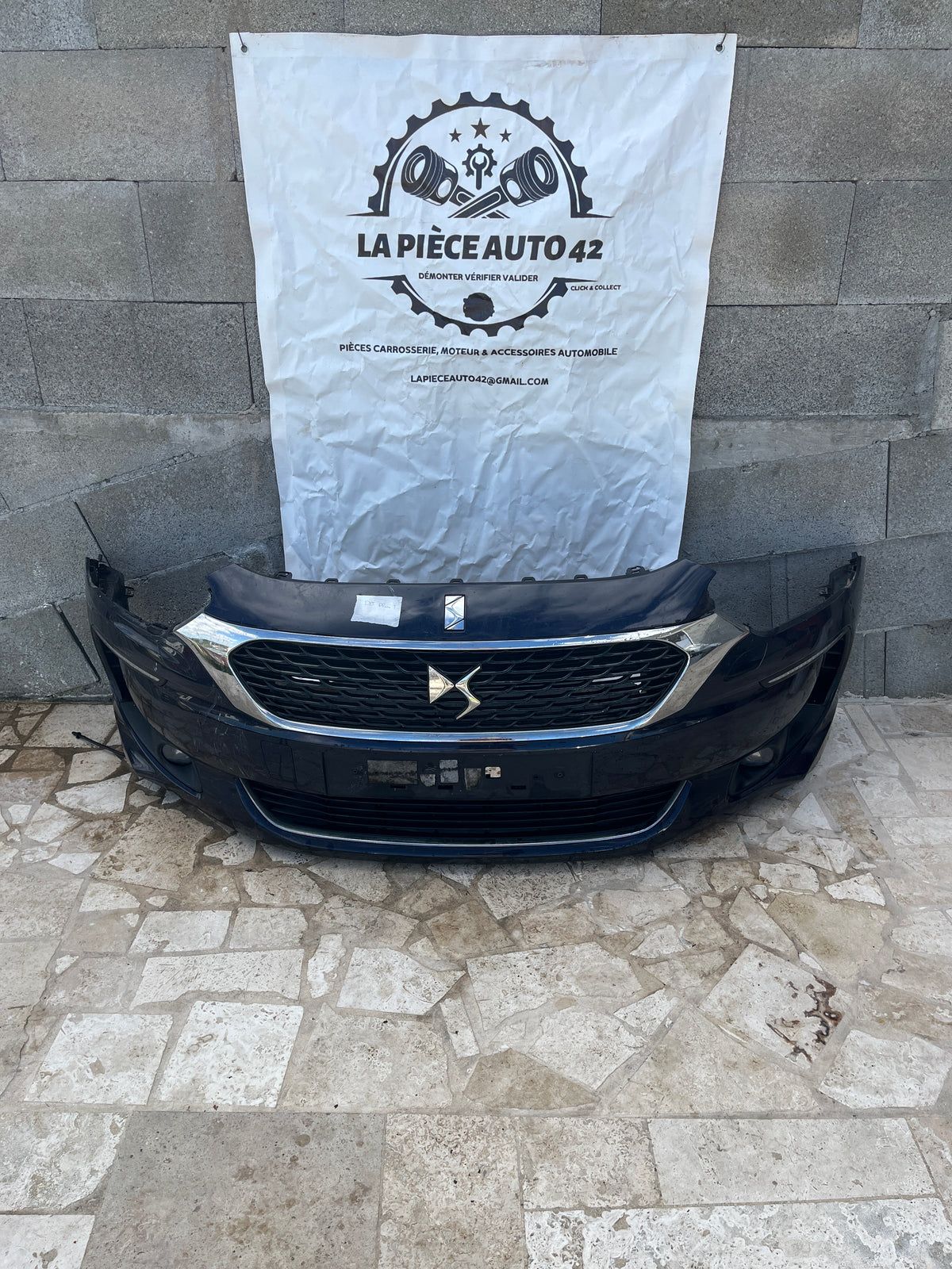 Pare choc AV bleu DS5 Phase 1