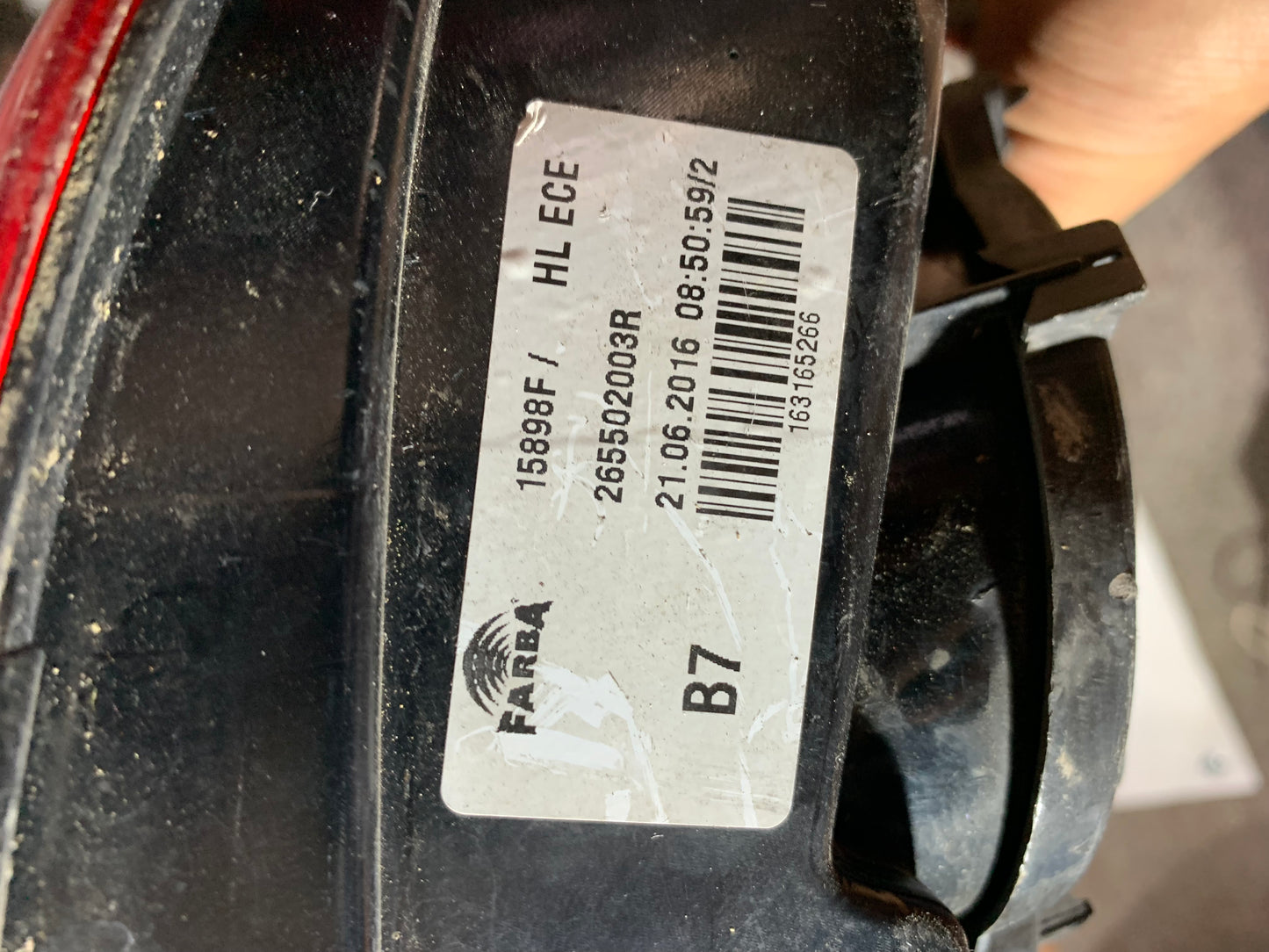 Feu arrière droit Smart ForFour 2