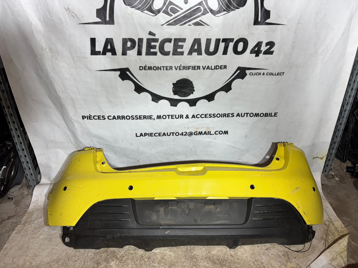 Pare choc arrière Renault Clio 4 phase 2 Jaune + emplacement radar