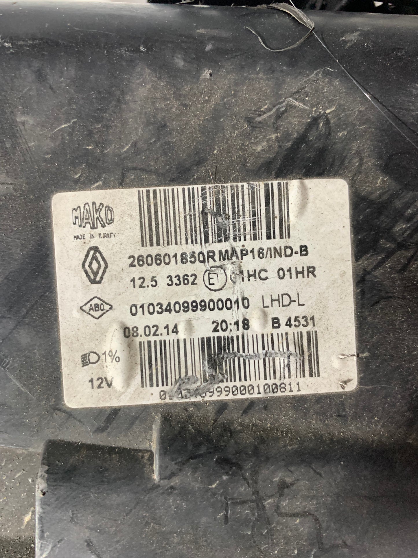 Phare avant gauche Renault Clio 4 phase 1 avec kit de réparation